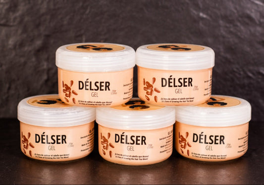 Delser Strong Hold Hair Gel x5 | Pack of 5 Styling Gels for Long-Lasting Control & Shine